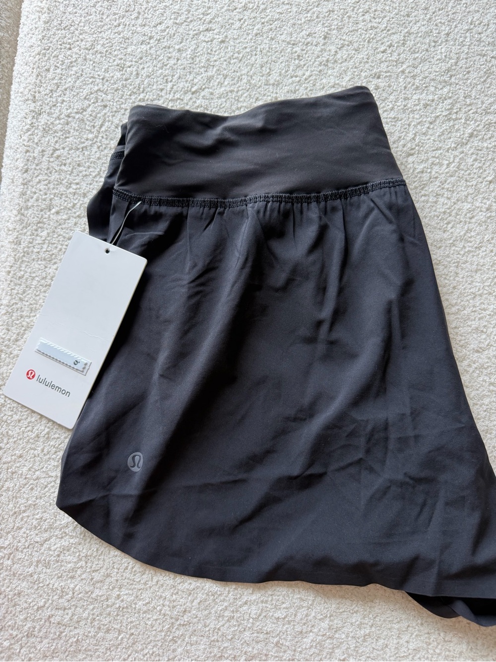 Lululemon Black Fast and Free High Rise Split Short 3"